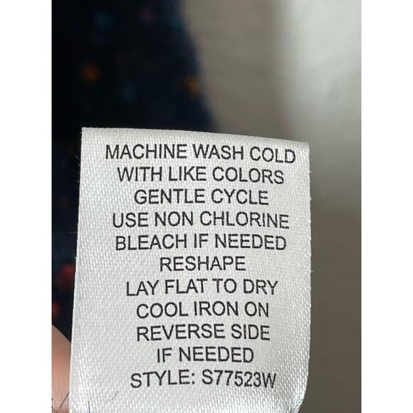 Margeaux & Elle Long Tunic Cardigan Open Navy Blue Speckled Knit Size 1X  XL - Picture 5 of 7